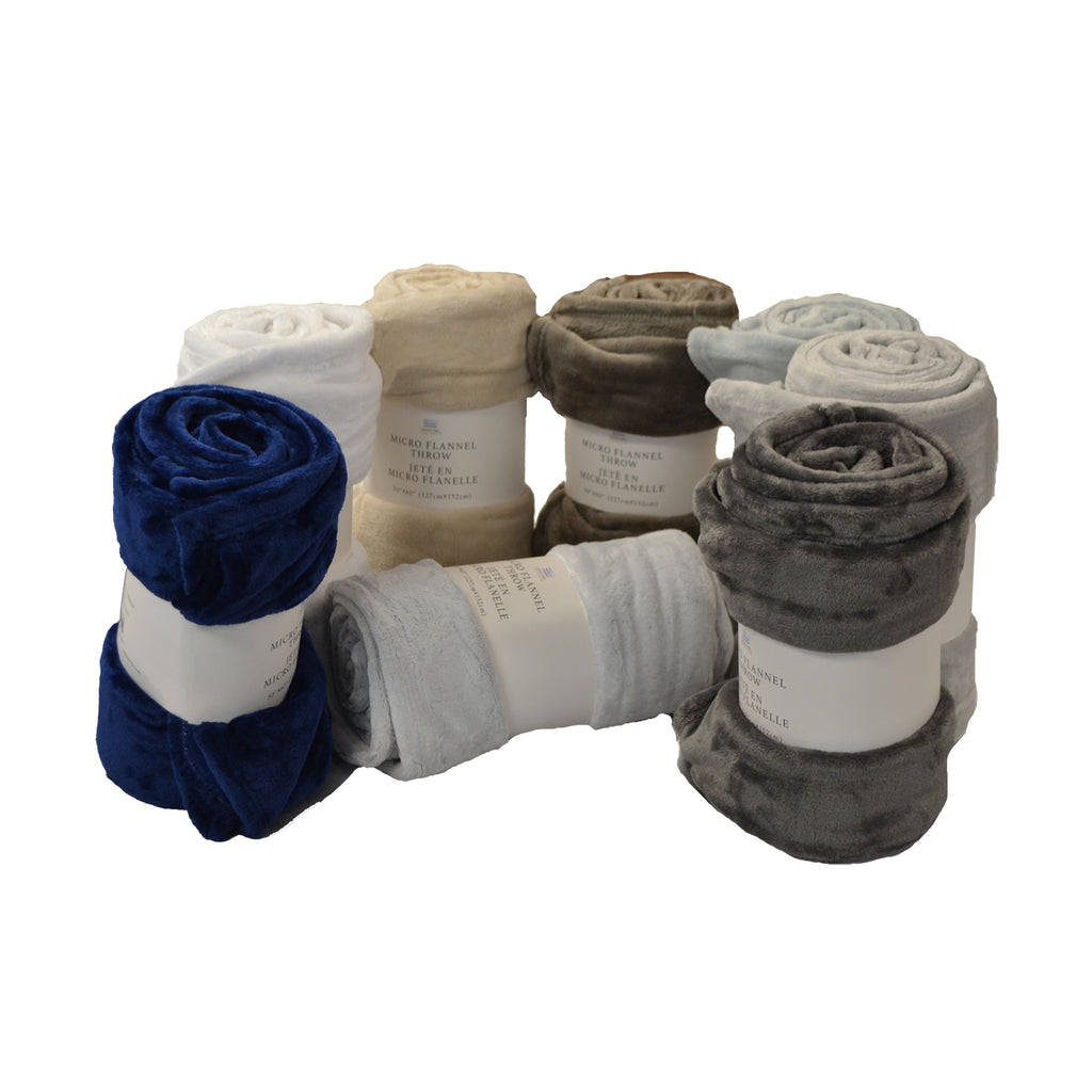 Jeté en micro flanelle 50x60"