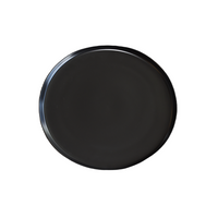 Assiette ronde noir 11