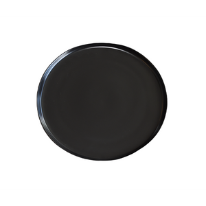 Assiette ronde noir 11"