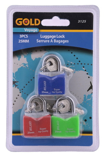 Gold cadenas de voyage 25mm pk3