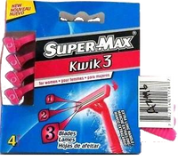 SuperMax Kwik3 razors pk4 