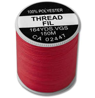 Spool of red sewing thread