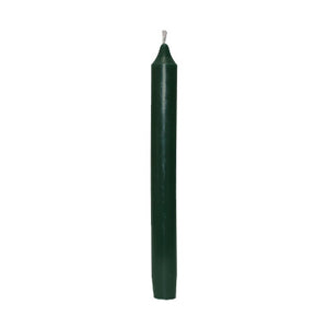 10" cylindrical candle (forest green)