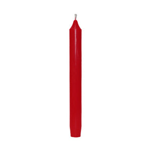 10" cylindrical candle (cardinal red)