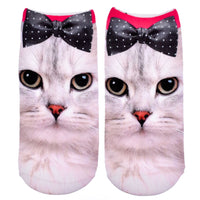 Adult/Teen Printed Socks (Cat w/Ribbon)