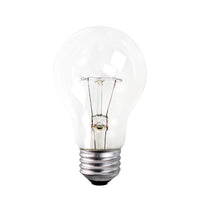 Clear bulb A19, 100W pk2
