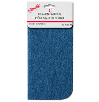 Somore patches for jeans/denim - washed blue pk2