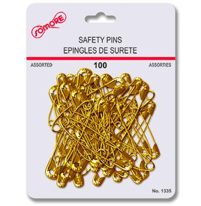 100 x Safety pins (diaper pins)