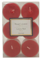 “Red Luxurious” tealight candles pk6