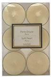 “Soft Pearl” tealight candles pk6