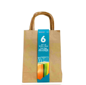 Sacs à cadeau kraft pk6