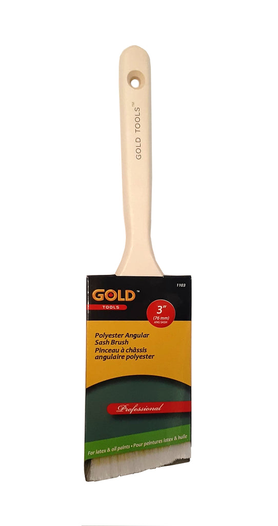 Gold pinceau angulaire 3"