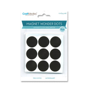 CraftMedley Puck Magnets 2.5cm pk18