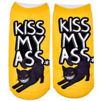 Printed socks for adults/teenagers (kiss my a**)