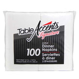 Table Accents serviettes à 2 épais. pk100