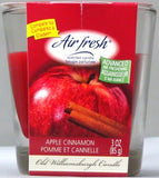 Air Fresh scented candle (apple and cinnamon) 3 oz