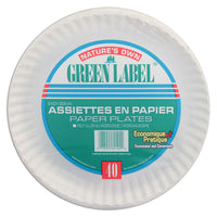 Green Label assiettes en papier 9