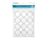 Craft Medley containers with screw caps pk12