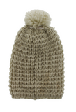 Knitted toque with pom pom (women)
