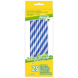 Table Accents Paper Straws pk25 - blue