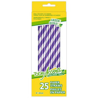 Table Accents Paper Straws pk25 - purple