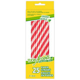Table Accents Paper Straws pk25 - Red