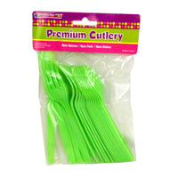 Colored utensils pk24 - apple green