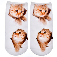 Chaussettes imprimées pour adulte/adolescent (chatons)