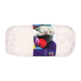 Balle de laine coton blanc 50g