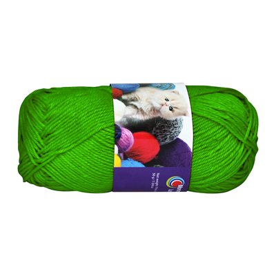 Balle de laine coton vert 50g