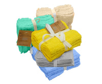 Plain washcloths pk4 (asst.)