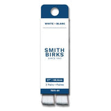 2 pairs of white flat shoelaces 27 in.