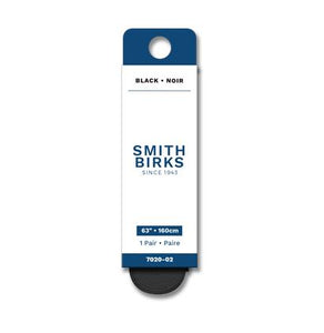 Paire de lacets noirs 63 po / 160 cm - Dollar Royal