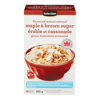 Selection Maple and brown sugar oatmeal 430g