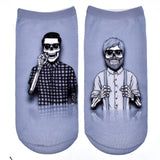 Chaussettes imprimées pour adulte/adolescent (hipster squelettes)
