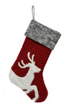 20" Modern Christmas Stocking (Reindeer)