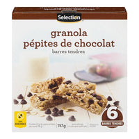 Selection Barres tendres granola aux pépites de chocolat 157g