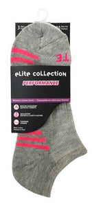Elite Collection women's performance pk3 (short ankle/asst. col.)