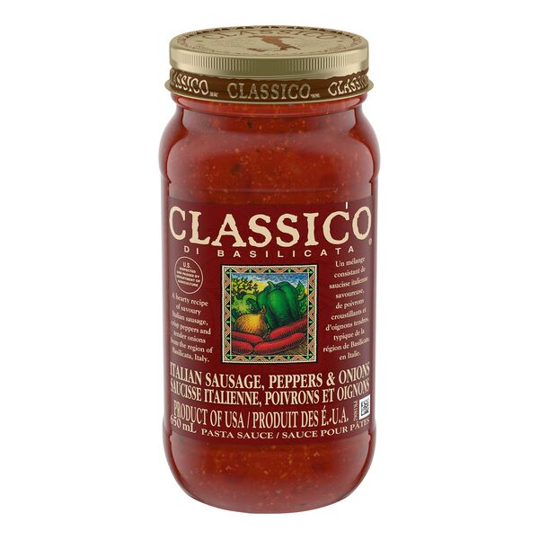 Classico Sauce saucisse italienne, poivrons et oignon 650ml
