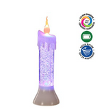 10" LED acrylic candle
