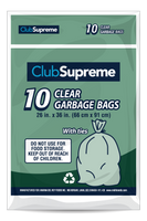 Transparent garbage bags