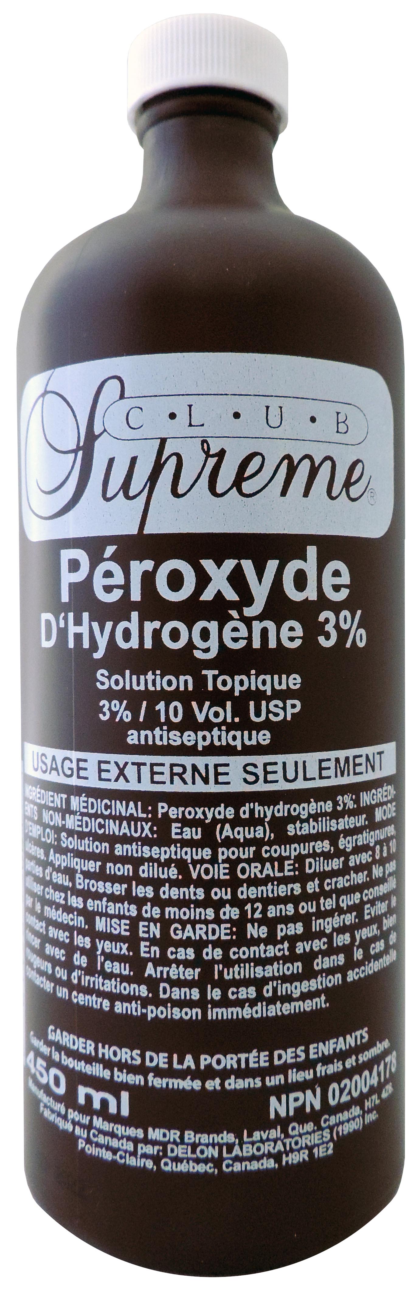 Peroxyde Péroxyde d'hydrogène 3% 450ml | Dollar Royal