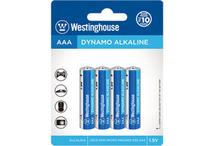 Westinghouse batterie AAA alcaline 1,5 volts
