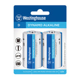 Westinghouse batterie D alcaline 1,5 volts (LR20-BP-2)