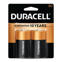 Duracell Alkaline Batteries (D-2 Hard)