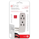 eLink 3-Outlet Wall Power Strip