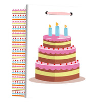 Jumbo gift bag - birthday cake