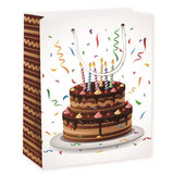 Jumbo gift bag - chocolate birthday cake