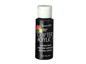 DecoArt, peinture acrylique, noire, 2 oz.