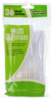 Café Express plastic knives pk36